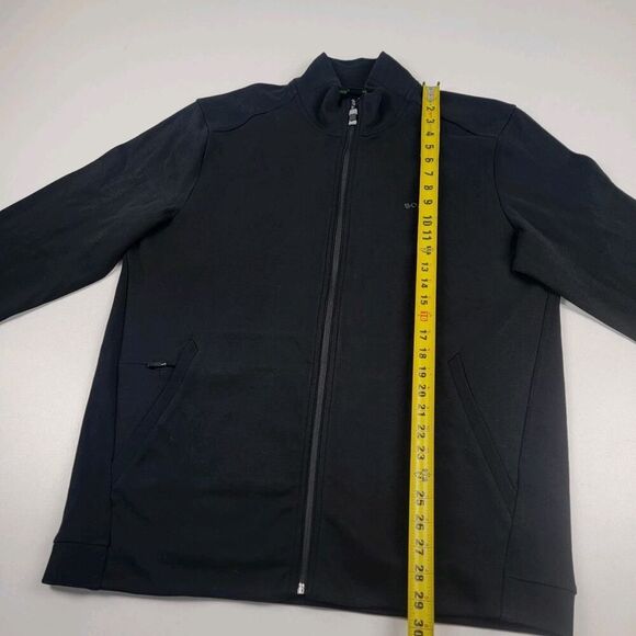Hugo Boss Jacket Men's Large Black Full Zip Long Sleeve Stretch Casual - Picture 5 of 15